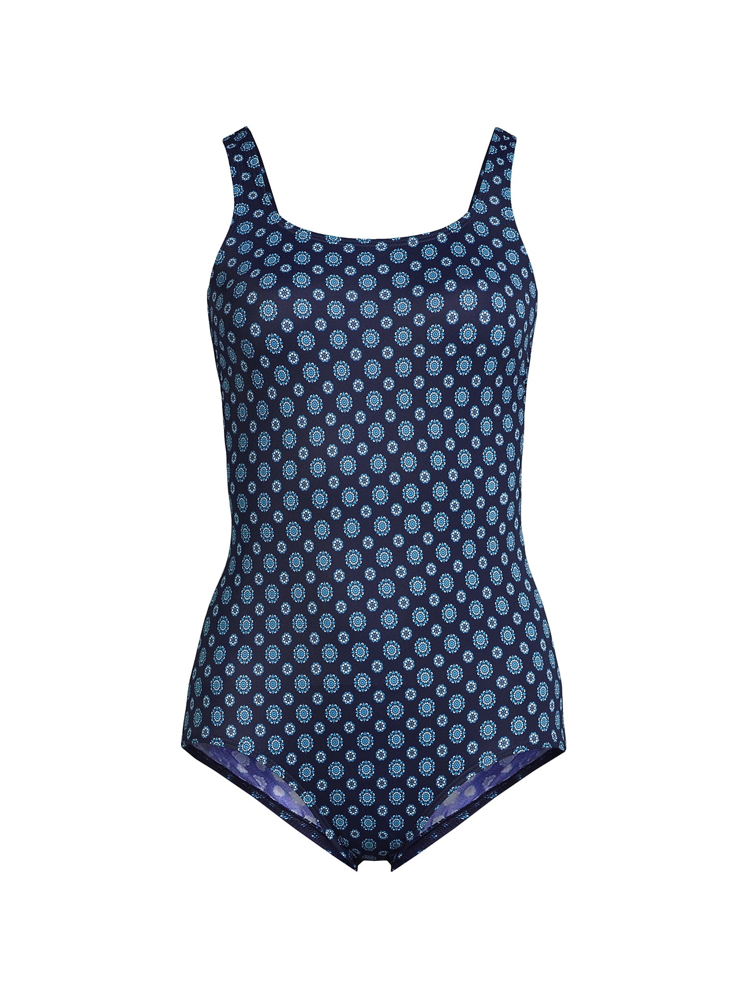 Lands' End Women's Plus Size Chlorine Resistant Scoop Neck Soft Cup