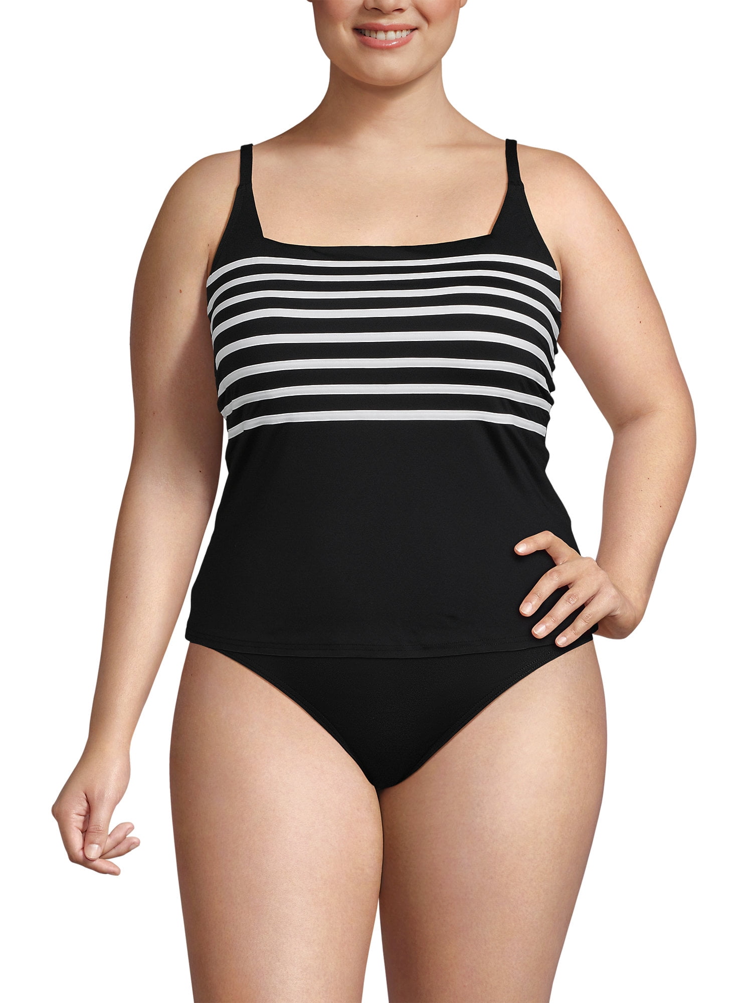 lands end plus size tankini tops