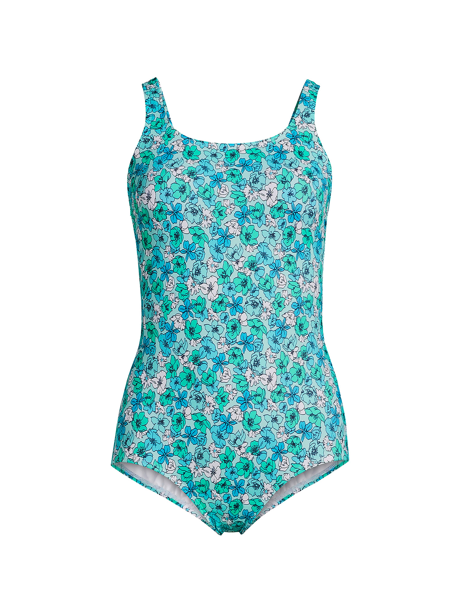 Lands' End Women's Plus Size Chlorine Resistant Tugless One Piece