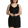 thumbnail image 1 of Lands' End Women's Plus Size Chlorine Resistant Underwire Tankini Swimsuit Top, 1 of 3