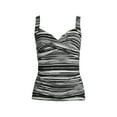 thumbnail image 1 of Lands' End Women's Plus Size Chlorine Resistant Wrap Underwire Tankini Swimsuit Top, 1 of 3