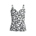 thumbnail image 1 of Lands' End Women's Plus Size Chlorine Resistant Wrap Underwire Tankini Swimsuit Top, 1 of 3