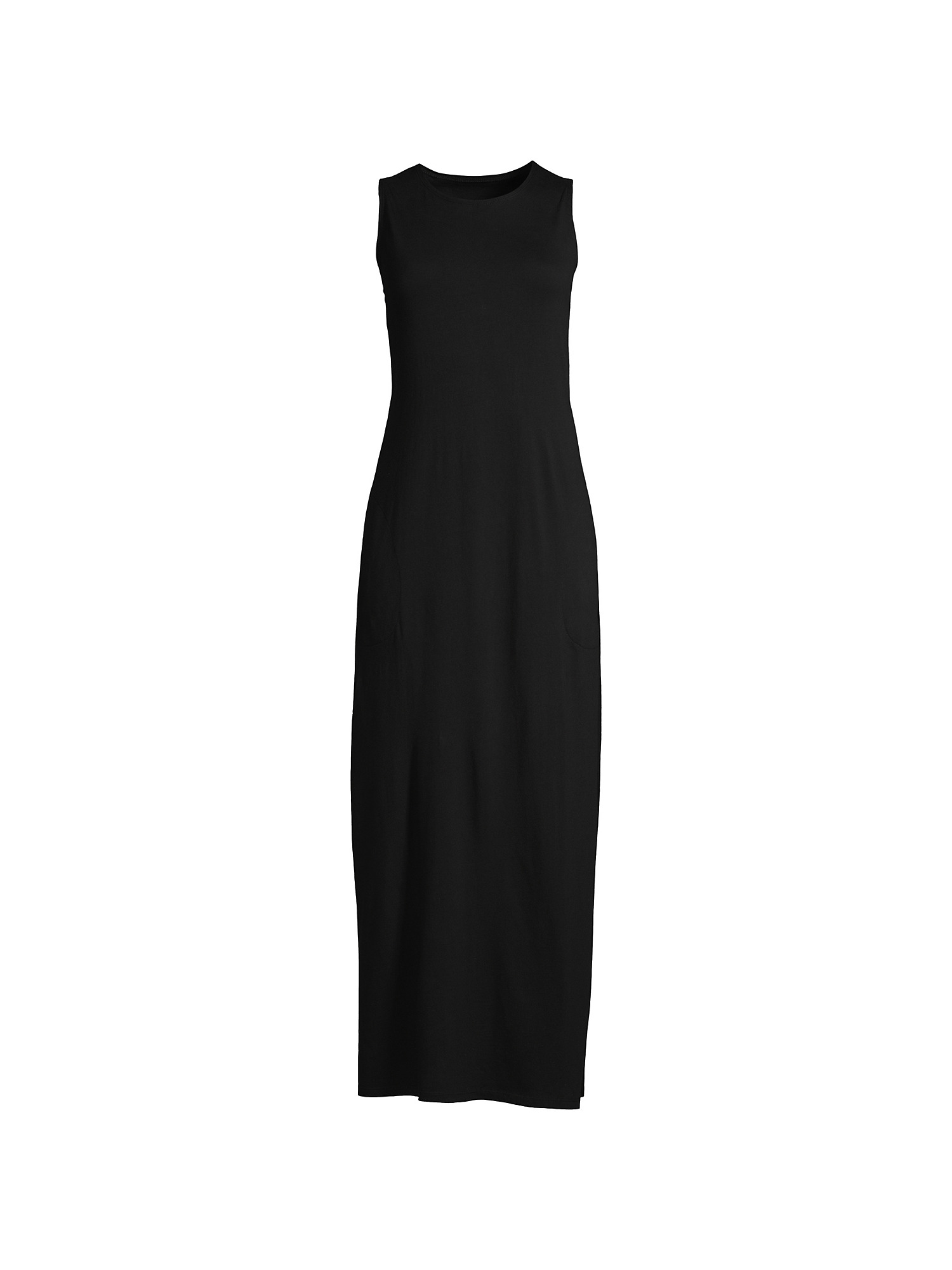 Lands' End Women's Plus Size Cotton Jersey Sleeveless Swim Cover-up Maxi  Dress - Walmart.com