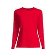 thumbnail image 1 of Lands' End Women's Plus Size Crew Neck Long Sleeve Rash Guard UPF 50 Sun Protection Swim Tee, 1 of 3