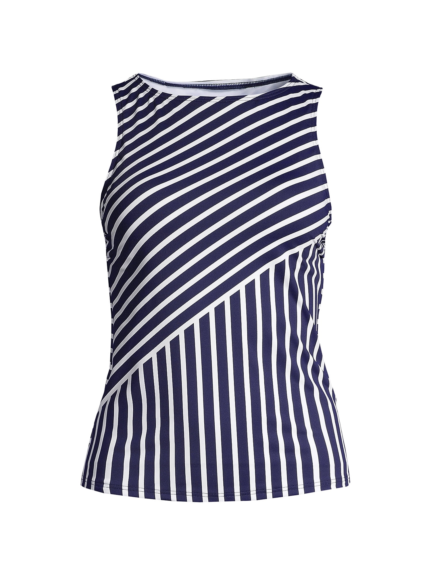 Lands' End Women's Plus Size DDDCup Chlorine Resistant High Neck UPF