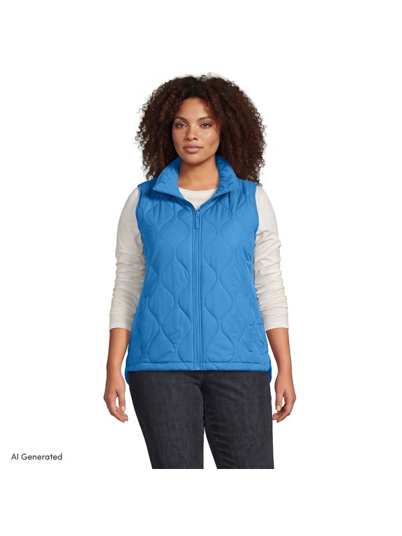 Women's Plus Size FeatherFree Onion Quilted Insulated Vest