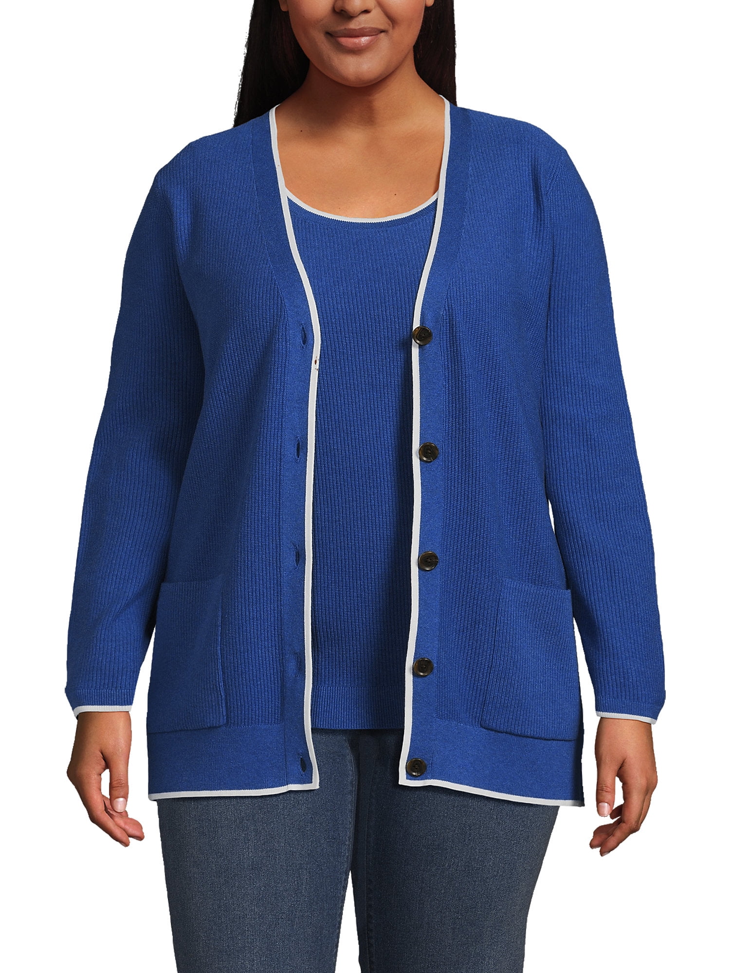 Lands end plus size cardigans sale