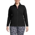 thumbnail image 1 of Lands' End Women's Plus Size Anyweather Fleece Full Zip Jacket, 1 of 3