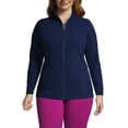 thumbnail image 1 of Lands' End Women's Plus Size Fleece Full Zip Jacket, 1 of 3
