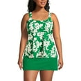 thumbnail image 1 of Lands' End Women's Plus Size Flutter Scoop Neck Tankini Top, 1 of 3