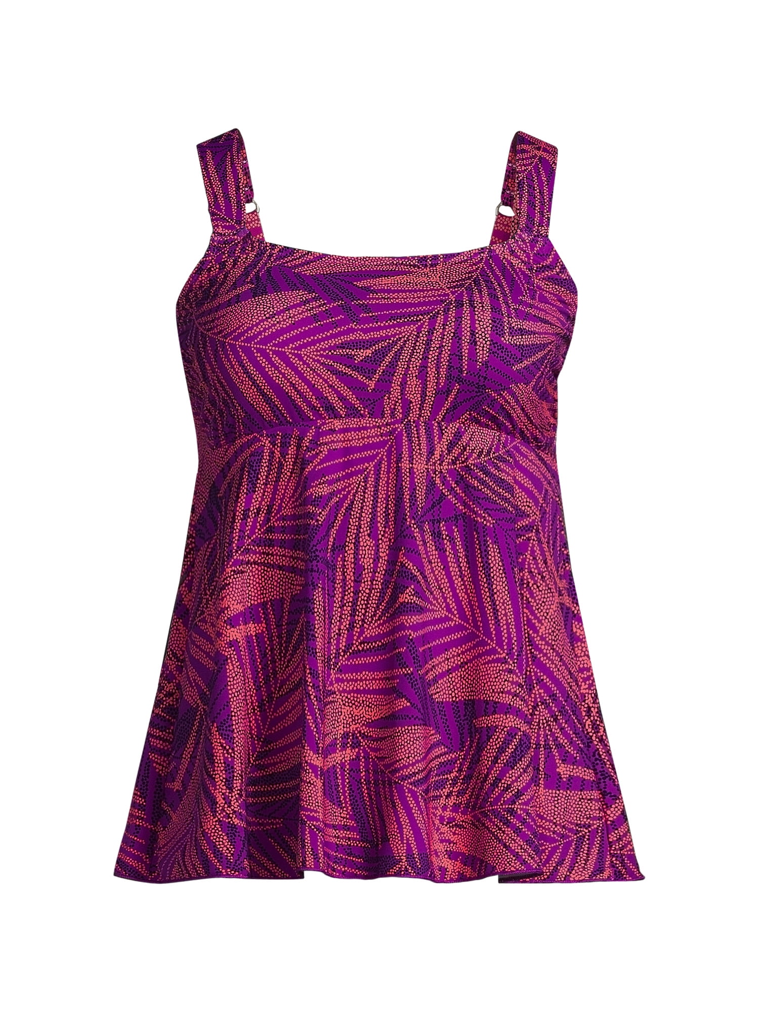Lands' End Women's Plus Size Flutter Tankini Top - Walmart.com