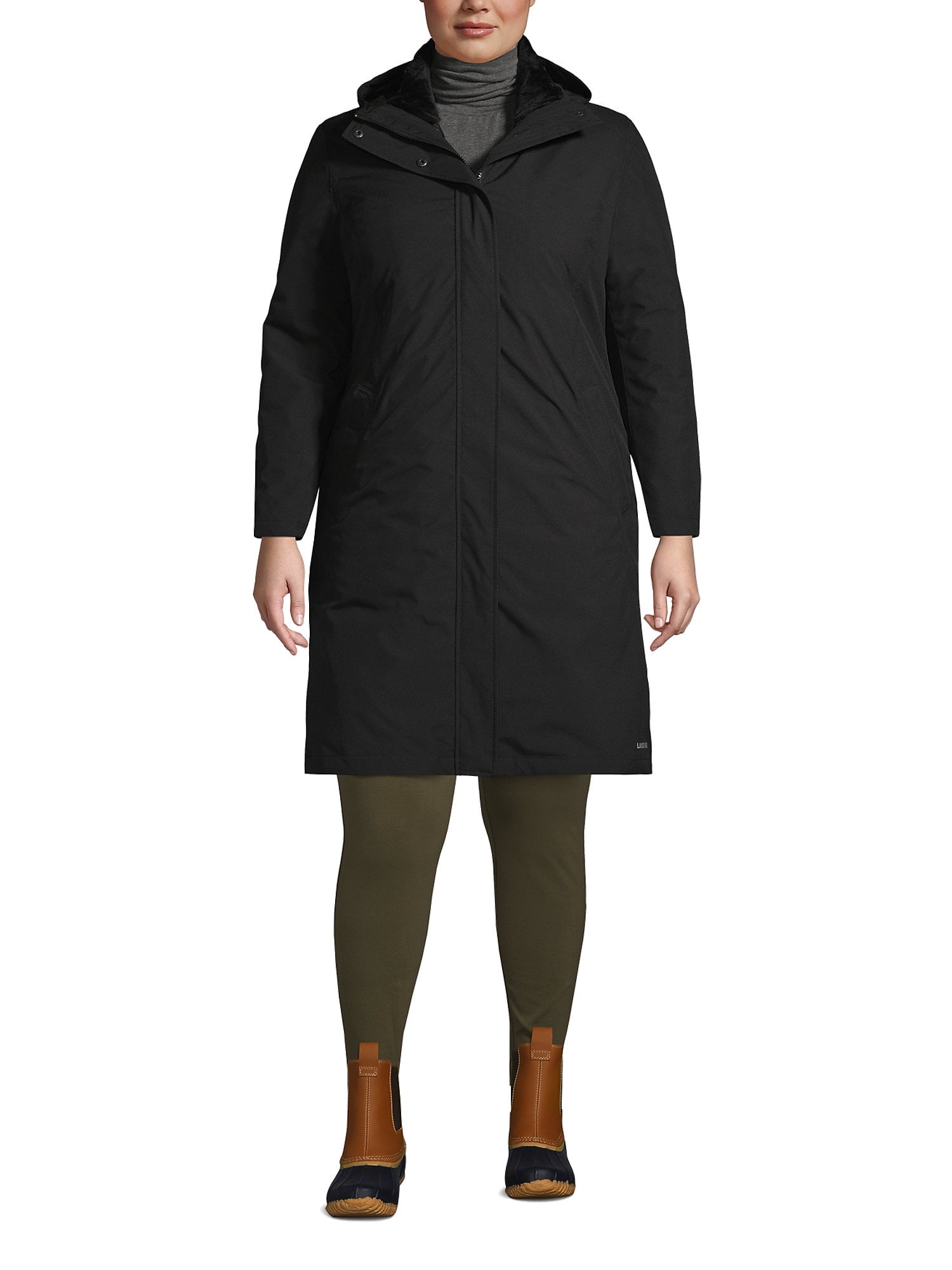 Lands' End Women's Plus Size Insulated 3 in 1 Primaloft Parka