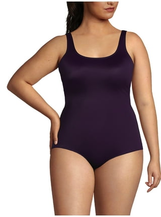 Swimsuits for All Women's Plus Size Tie Front Cup Sized Underwire One Piece  Swimsuit - 26 G/H, Brown