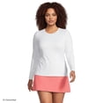 thumbnail image 1 of Lands' End Women's Plus Size SunShade UPF 50 Long Sleeve Rash Guard Swim Tee, 1 of 4