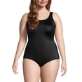 thumbnail image 1 of Lands' End Women's Plus Size Long Torso Tugless Low Leg One Piece Swimsuit, 1 of 5