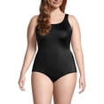 thumbnail image 1 of Lands' End Women's Plus Size Mastectomy Scoop Neck Tugless One Piece Swimsuit, 1 of 5