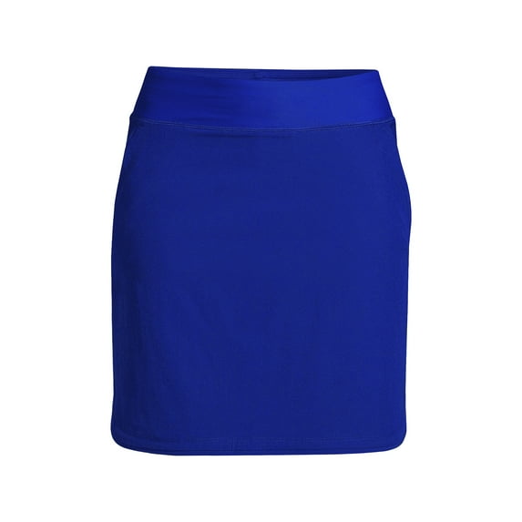Lands' End Women's Plus Size Quick Dry Board Skort Swim Skirt