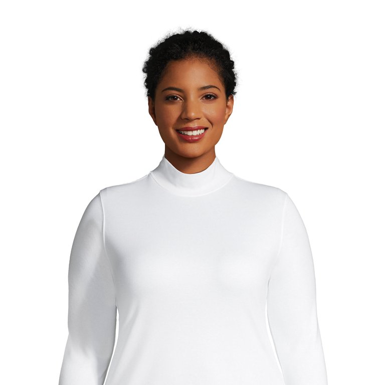 Women's mock shop turtleneck walmart