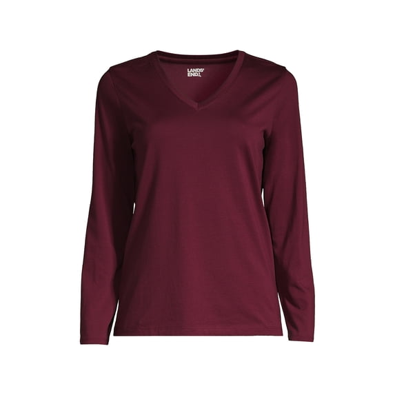 Lands' End Women's Plus Size Relaxed Supima Cotton T-Shirt