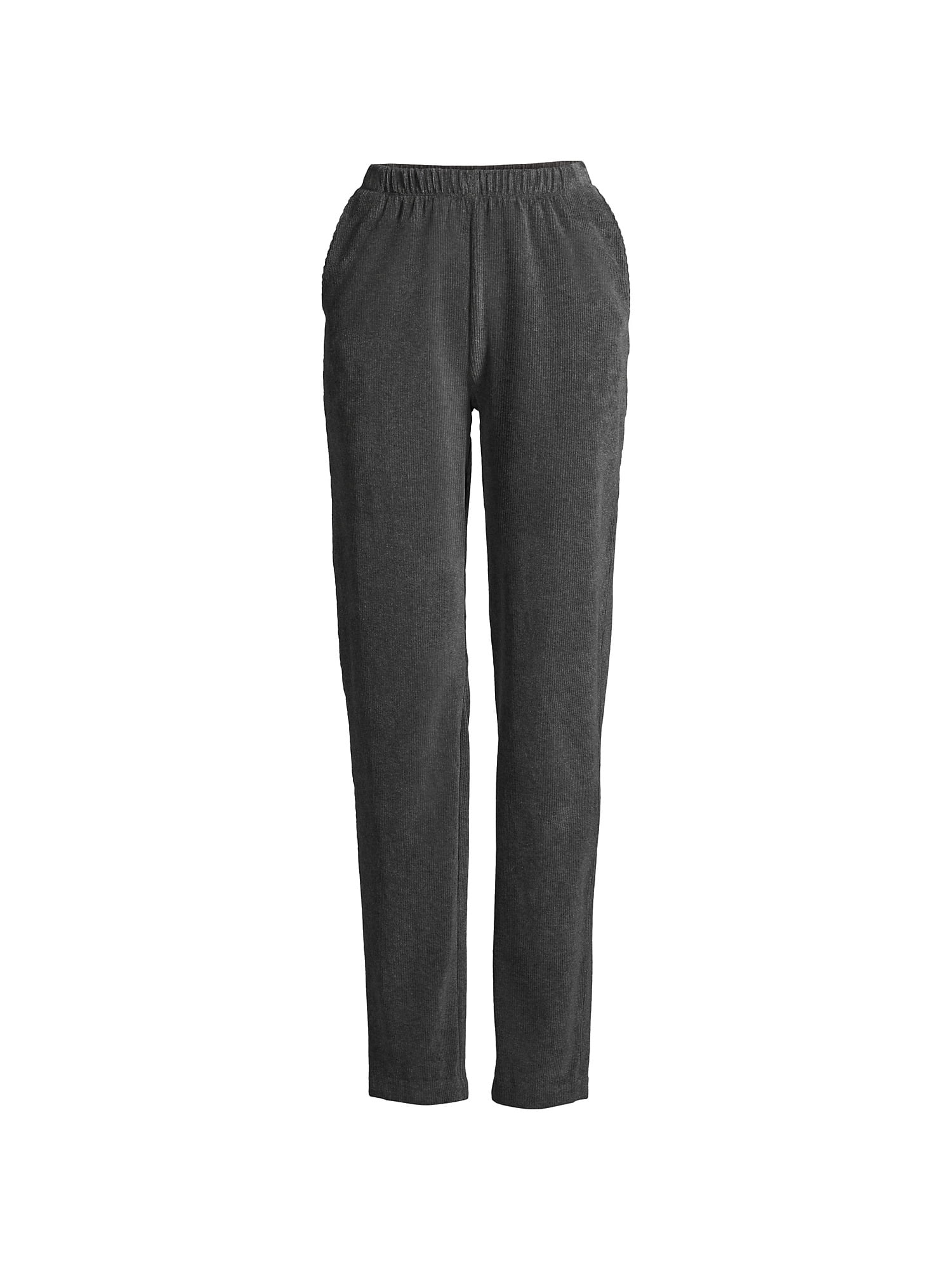 Lands End Womens Plus Size Sport Knit High Rise Corduroy Elastic Waist Pants 2220