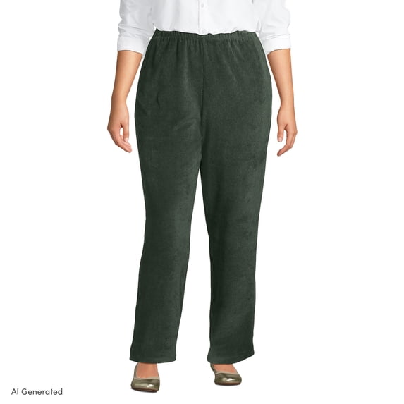 Lands' End Women's Knit Corduroy Pants