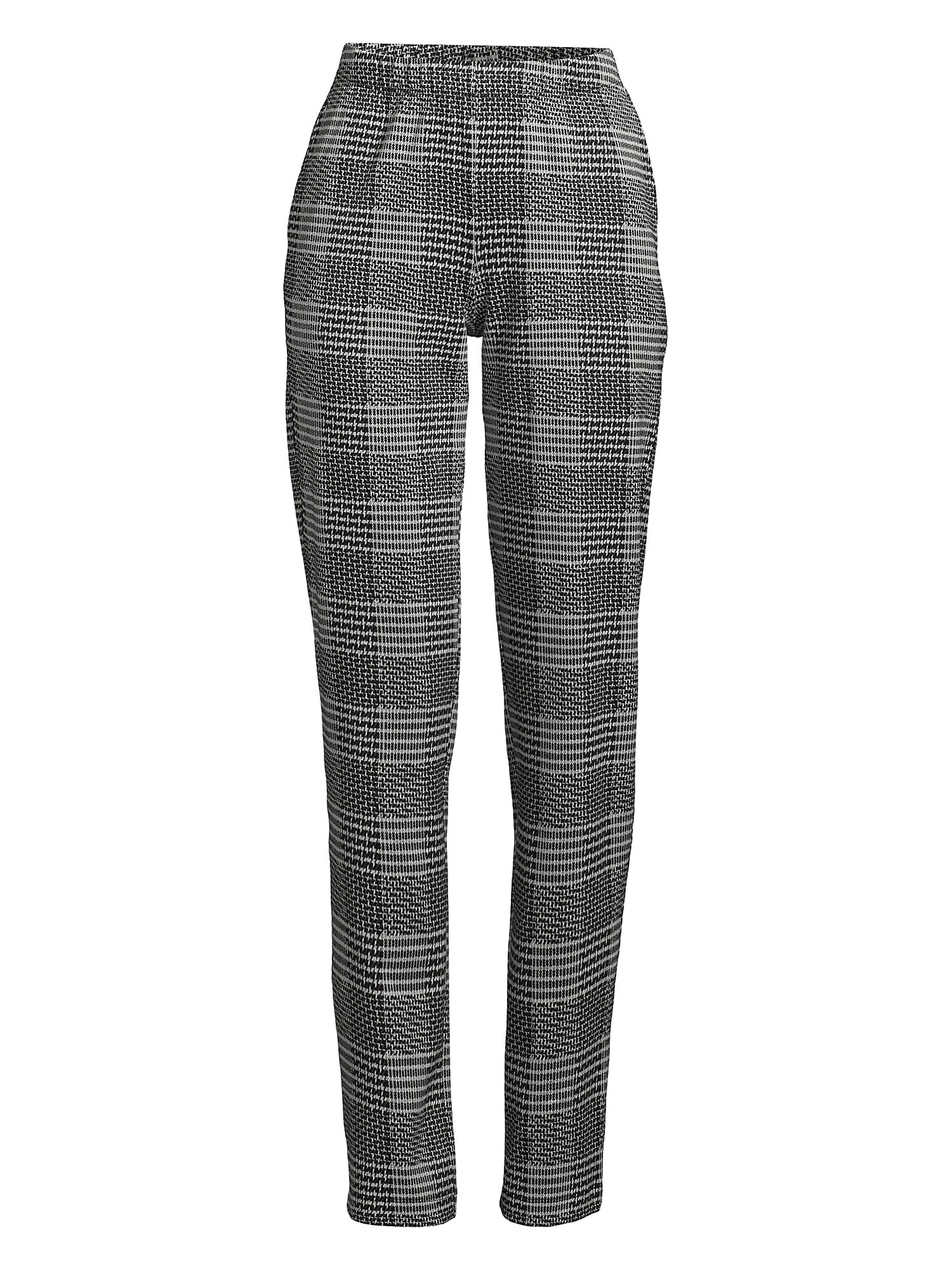 A Personal Touch Women's Plus Size Slinky Pull-On Dress Pants - Elastic Waist Straight Leg