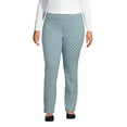 thumbnail image 1 of Lands' End Women's Plus Size Starfish Mid Rise Slim Leg Elastic Waist Pull On Pants, 1 of 3