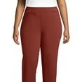 thumbnail image 1 of Lands' End Women's Plus Size Starfish Mid Rise Straight Leg Elastic Waist Pull On Pants, 1 of 3