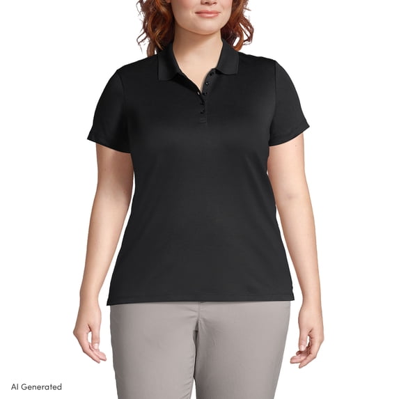 Lands' End Women's American-Grown Supima Cotton Polo Shirt