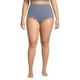 thumbnail image 1 of Lands' End Women's Plus Size Tummy Control Gingham Tugless High Waisted Bikini Bottoms, 1 of 3