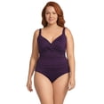 thumbnail image 1 of Lands' End Women's Plus Size Sweetheart Wrap Underwire Tankini Top, 1 of 3