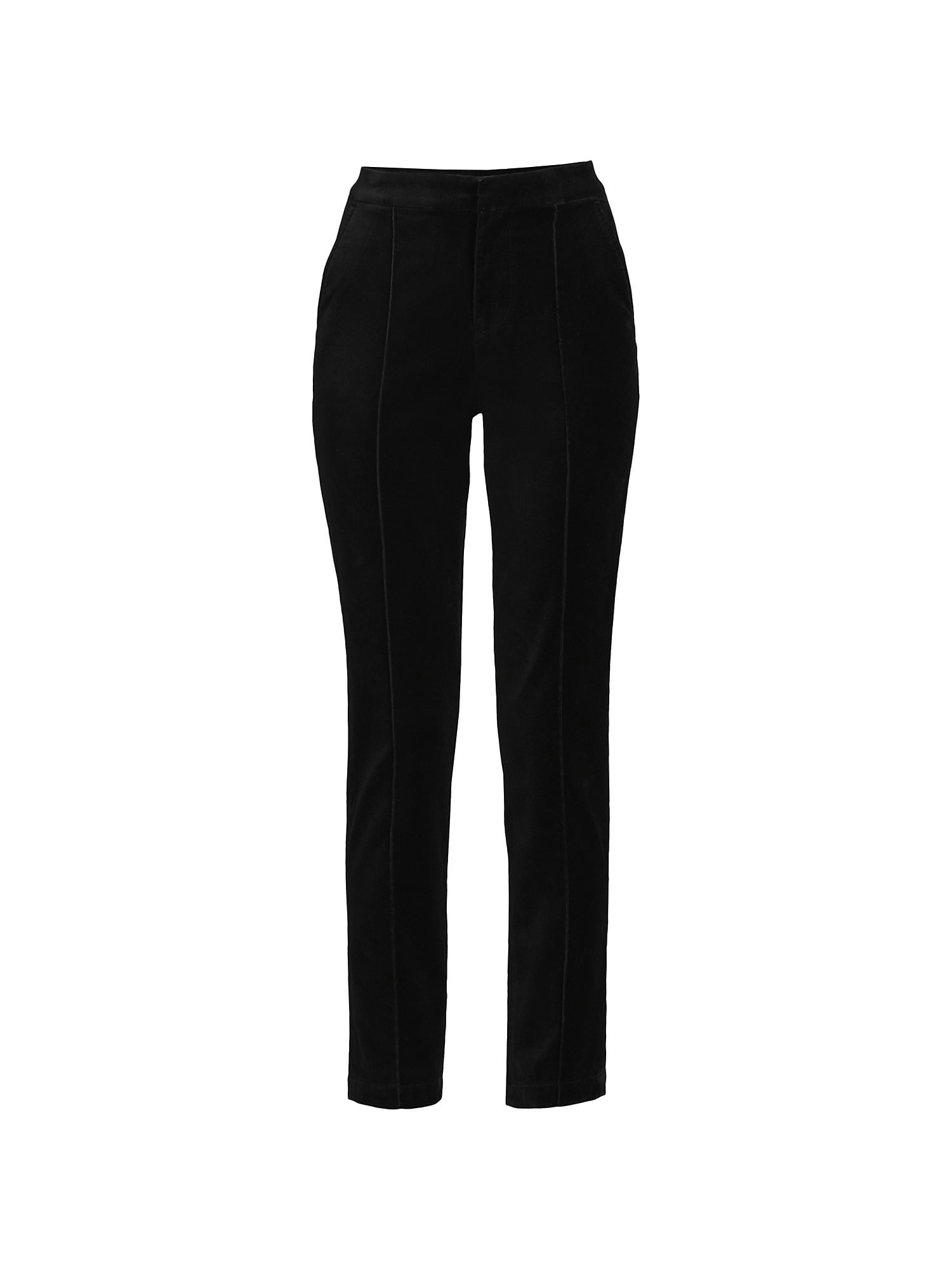Lands' End Women's Plus Size Velvet High Rise Pintuck Pencil Ankle