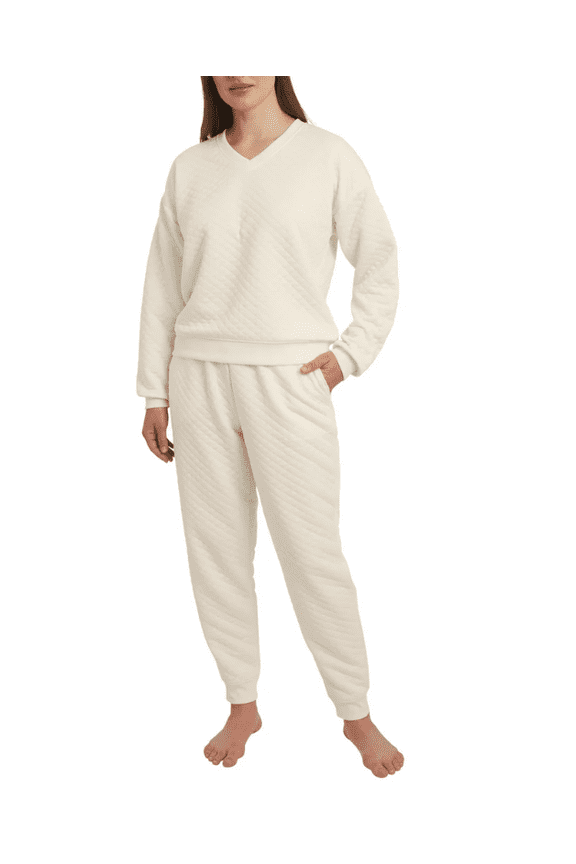 Lands End Women's Quilted 2-piece Lounge Set Medium