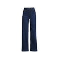 thumbnail image 1 of Lands' End Women's Recover High Rise Wide Leg Blue Jeans, 1 of 3