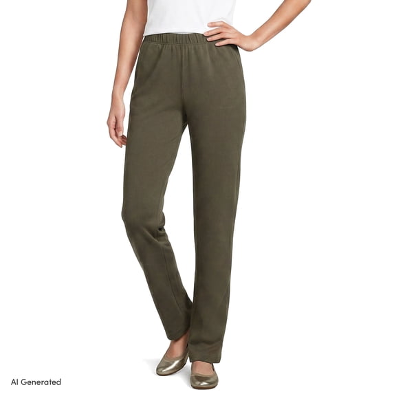 Lands' End Women's Sport Knit Pull On Pants