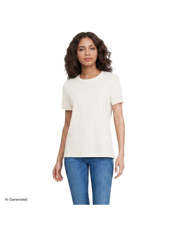 Women's Relaxed Supima Cotton Crew Neck T-Shirt