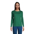 thumbnail image 1 of Lands' End Women's Relaxed Supima Cotton Long Sleeve Crewneck T-Shirt, 1 of 3