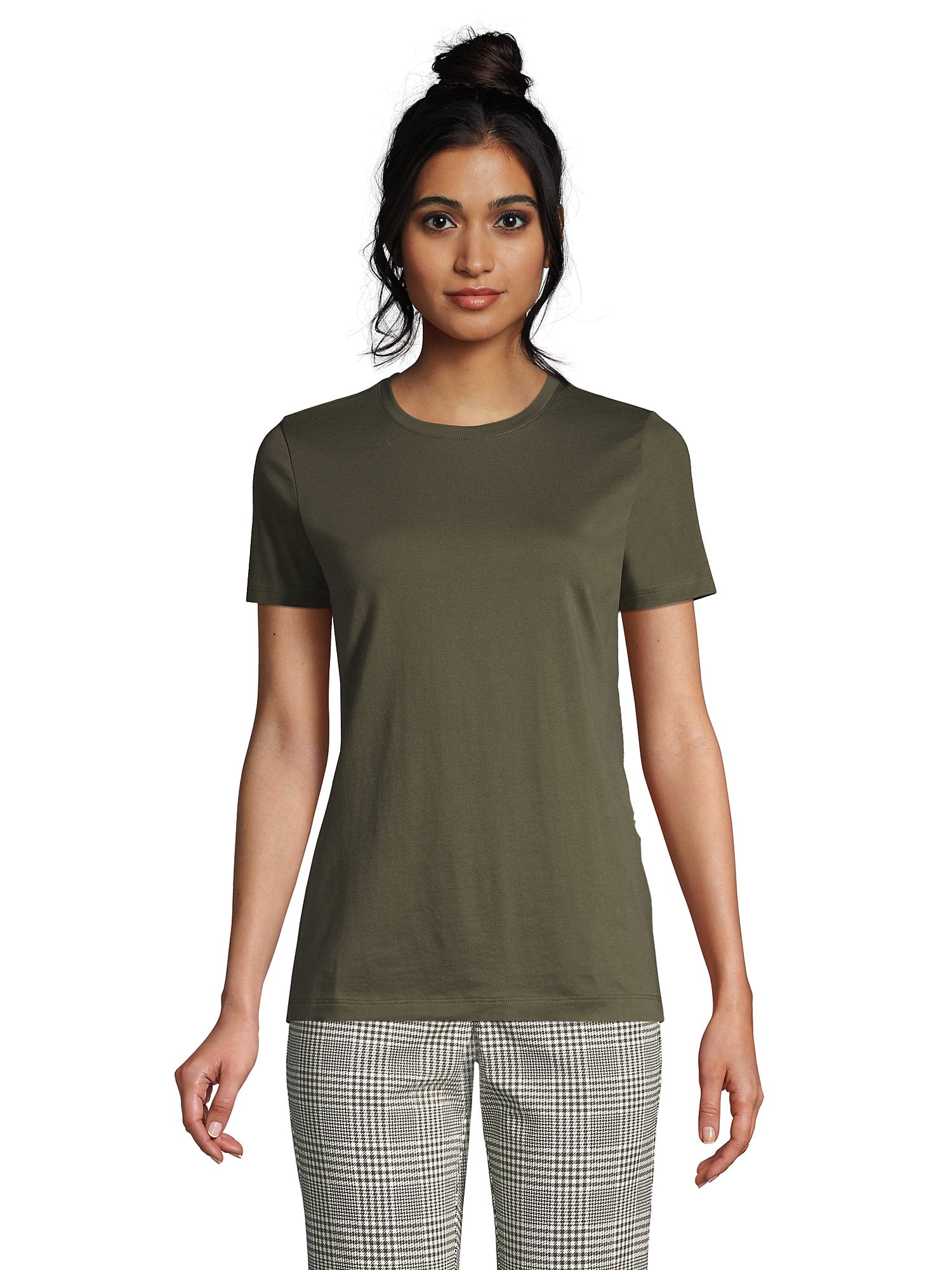 Lands' End Women's Relaxed Supima Cotton Short Sleeve Crewneck T