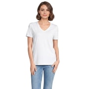 Lands End Womens Relaxed Supima Cotton V-Neck T-Shirt