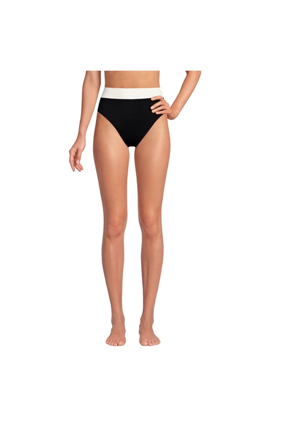 Women's Reversible Ultra High Leg High Waisted Bikini Swim Bottoms
