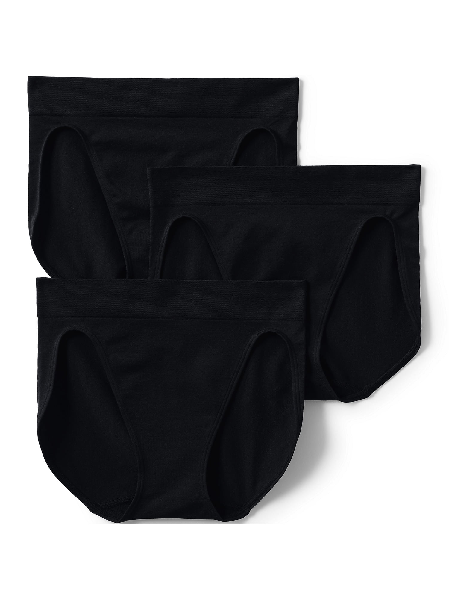 Lands' End Women's Seamless Mid Rise High Cut Brief Underwear - 3 Pack - 2X  - Clay Bisque 3Pk