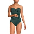 thumbnail image 1 of Lands' End Women's Shine Wrap Bandeau Tankini Swimsuit Top, 1 of 3