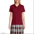thumbnail image 1 of Lands' End Women's Short Sleeve Feminine Fit Interlock Polo Shirt, 1 of 3