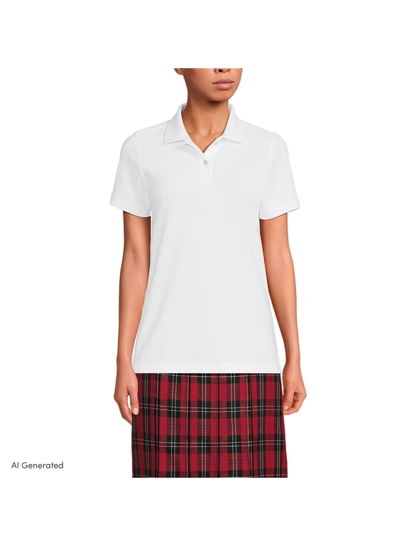Women's Short Sleeve Mesh Polo Shirt