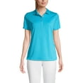 thumbnail image 1 of Lands' End Essentials Women's  Short Sleeve Active Polo Shirt - Lightweight Breathable Easy Care Feminine Fit, 1 of 2