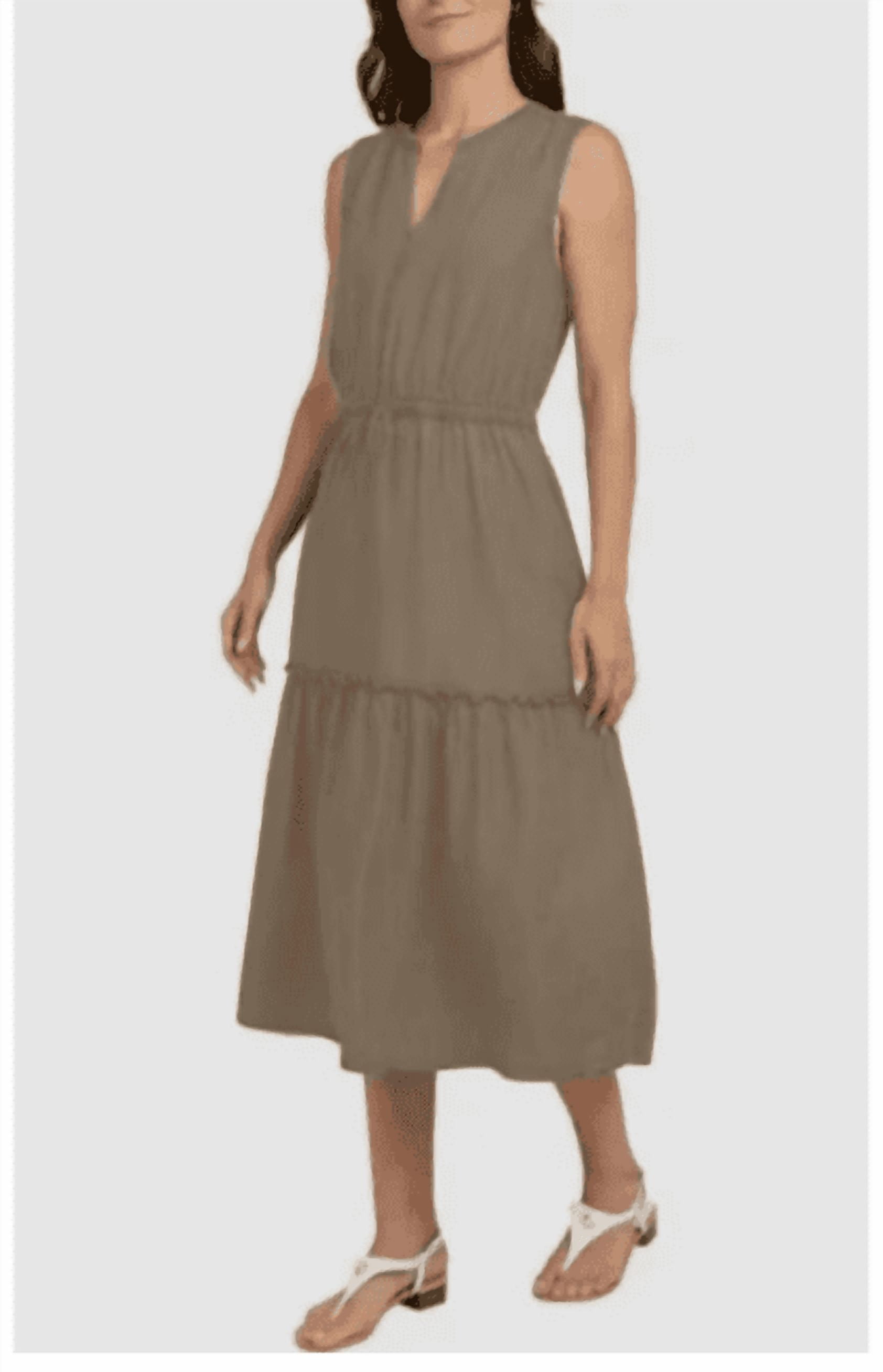 Tan Casual Dress