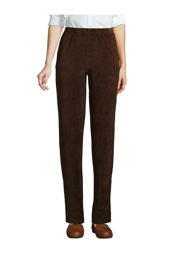 Women's Sport Knit High Rise Corduroy Elastic Waist Pants