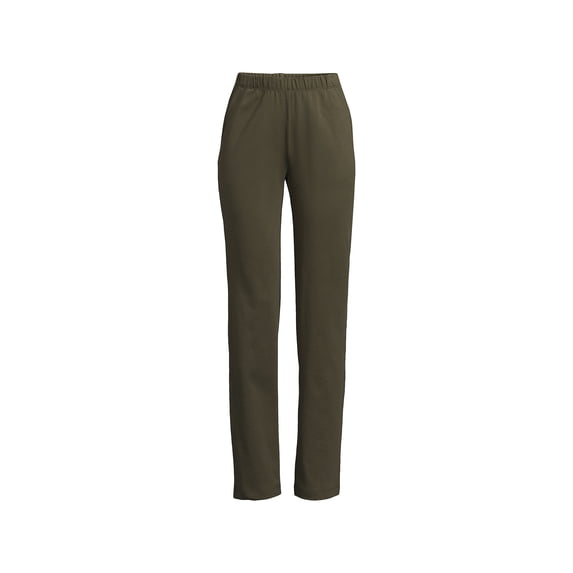 Lands' End Women's Sport Knit High Rise Elastic Waist Pants