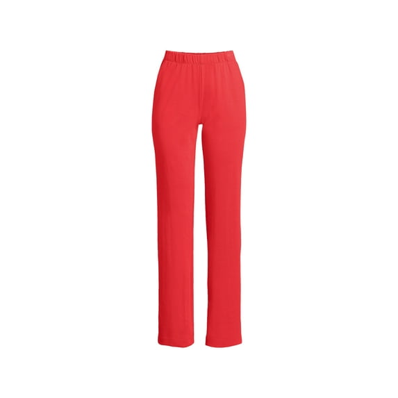 Lands' End Women's Sport Knit High Rise Elastic Waist Pants