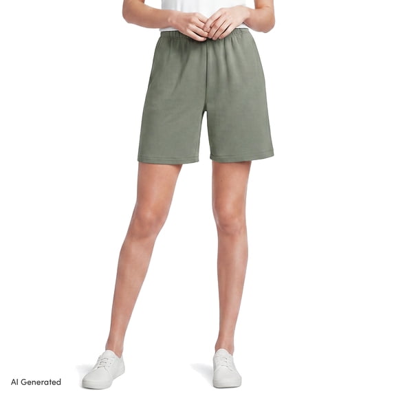 Lands' End Women's Sport Knit High Rise Shorts